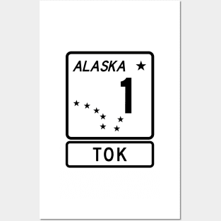 Alaska Highway Route 1 One Tok AK Posters and Art